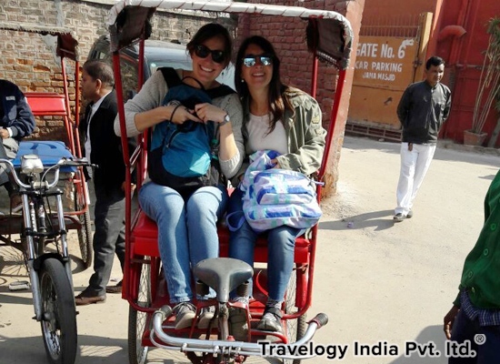 Paseo en rickshaw delhi chandni chowk